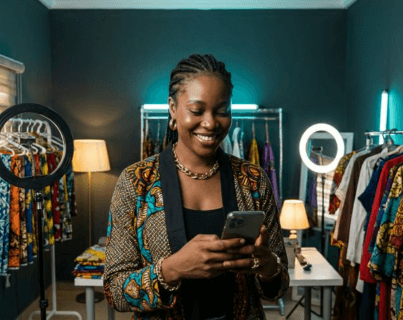 Nigerian Fashion Seller using Comma